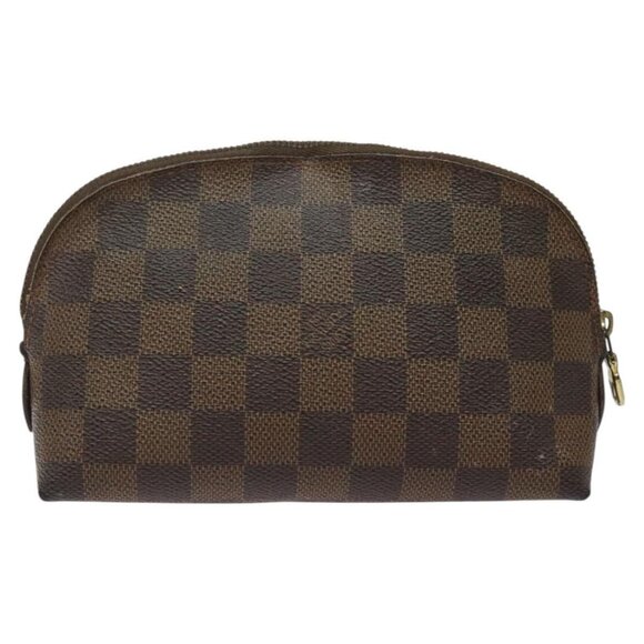 LOUIS VUITTON Damier Ebene Pochette Cosmetic PM Pouch N47516 LV Auth KD199 - Picture 2 of 15